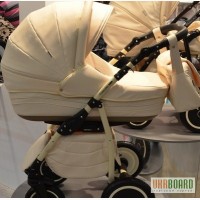 Универсальная коляска 2 в 1 Enduro. Коллекция 2012 года. Эко-кожа. Цвет бежевый.