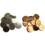 Заготовки монет 25 мм. и 32мм., дополнительные клише для «Монетного аттракциона»