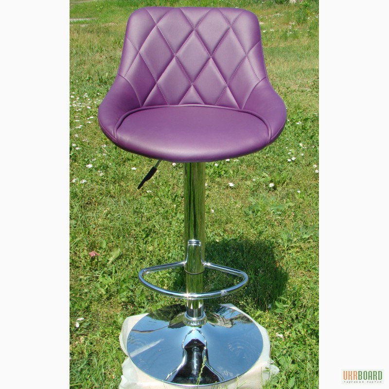 Фото 2. Высокие барные стулья HY372 черные, белые, серые, фиолетовые для барной стойки кухни