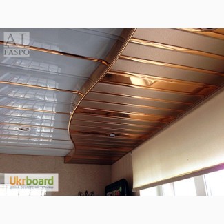 Жаростойкий алюминиевый реечный потолок на кухню