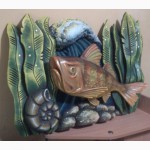 Декоративное объемное настенное панно - Лунная рыбка