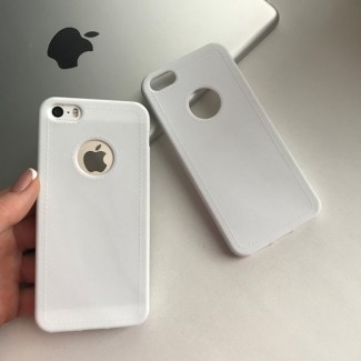 Силиконовый чехол под кожу с вырезом на iPhone 5/5S