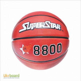 Мяч баскетбольный SUPERSTAR EV 8800 размер7, резина, 8панелей, рисунок-тиснение