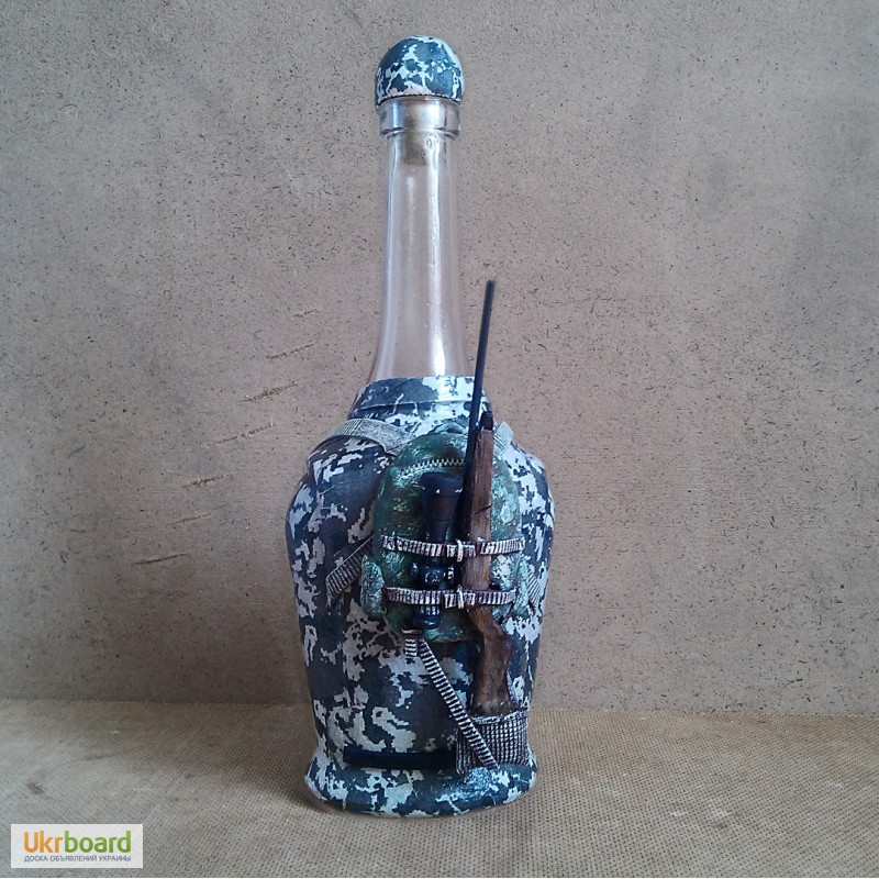Фото 4. Декор бутылки Охотник Оригинальный подарок мужчине охотнику