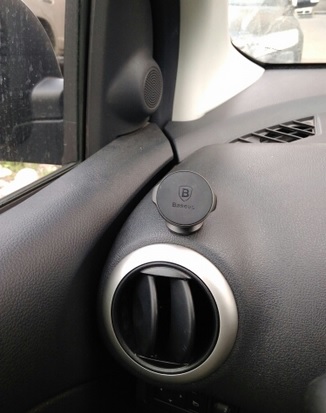 Фото 5. Магнитный держатель в авто алюминиевый для телефона планшета навигатора