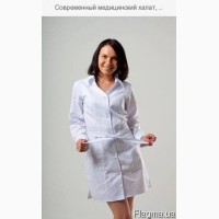 Современный медицинский халат, медицинская одежда под заказ