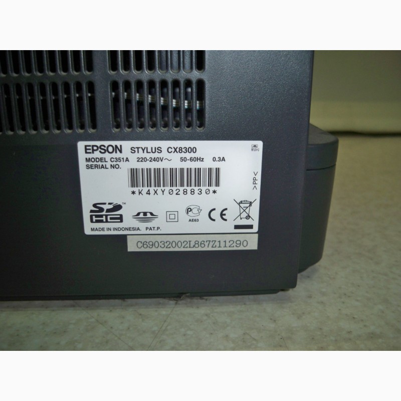 Фото 3. Продам цветной струйный МФУ/принтер/сканер/копир Epson Stylus CX8300 с ПЗК + чернила