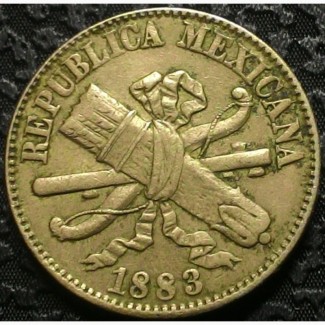 Мексика 1 сентаво 1883 год ОТЛИЧНАЯ