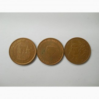 Евросоюз-5 евроцентов (3 разных)