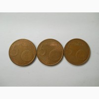 Евросоюз-5 евроцентов (3 разных)