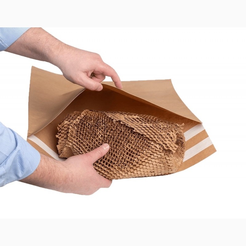 Фото 3. Cотовая крафт-бумага коричневая PaperPack, Рулон - 38 см х 100 м