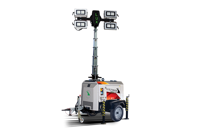 Фото 6. Осветительная передвижная мачта - вышка с генератором, Luxtower M12 9 метров (Италия)