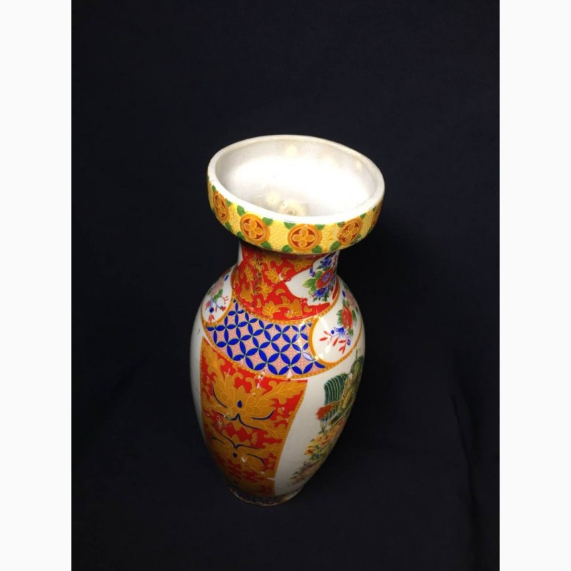 Фото 6. Китайская ваза 24, 5 см ручная сюжетная роспись техника Мориаж фарфор н1191