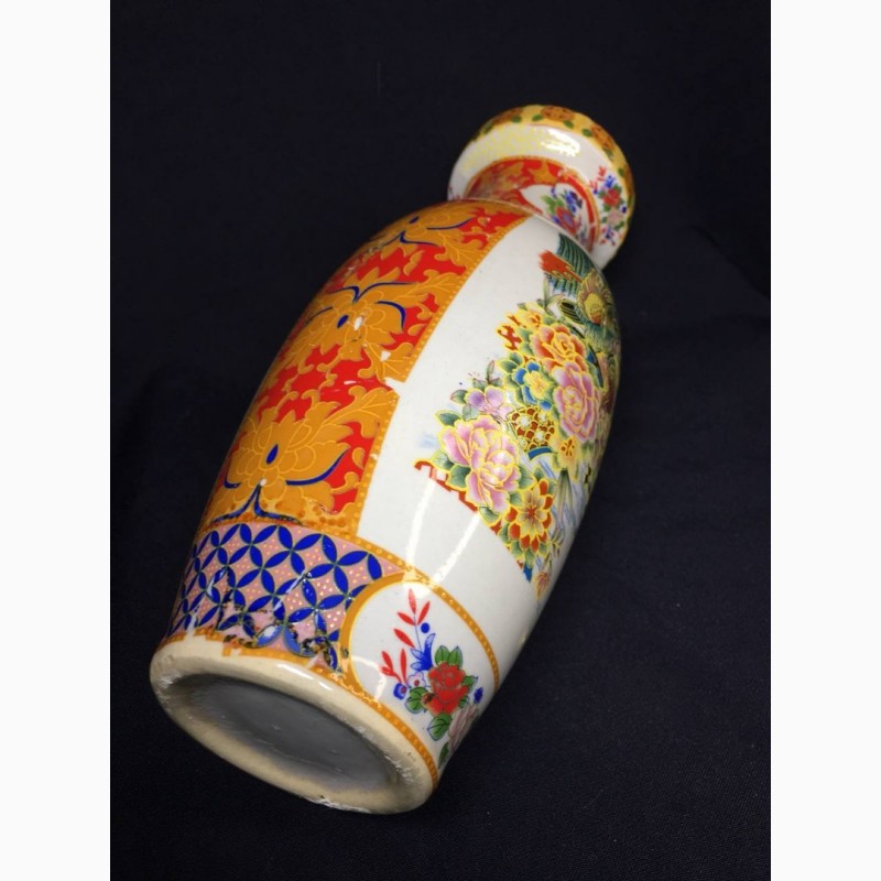 Фото 7. Китайская ваза 24, 5 см ручная сюжетная роспись техника Мориаж фарфор н1191
