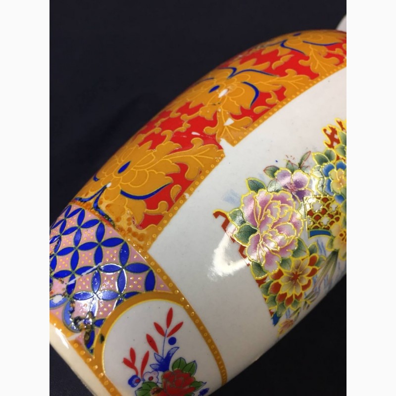 Фото 8. Китайская ваза 24, 5 см ручная сюжетная роспись техника Мориаж фарфор н1191