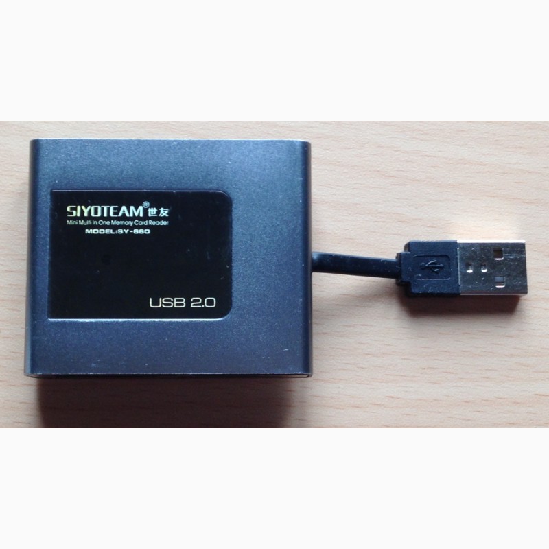 Фото 5. Картрідер/кардридер адаптер USB-хаб для флеш-карт Siyoteam SY-660 15 в 1