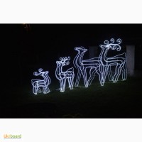 Світлодіодні олені, 3D LED фігури