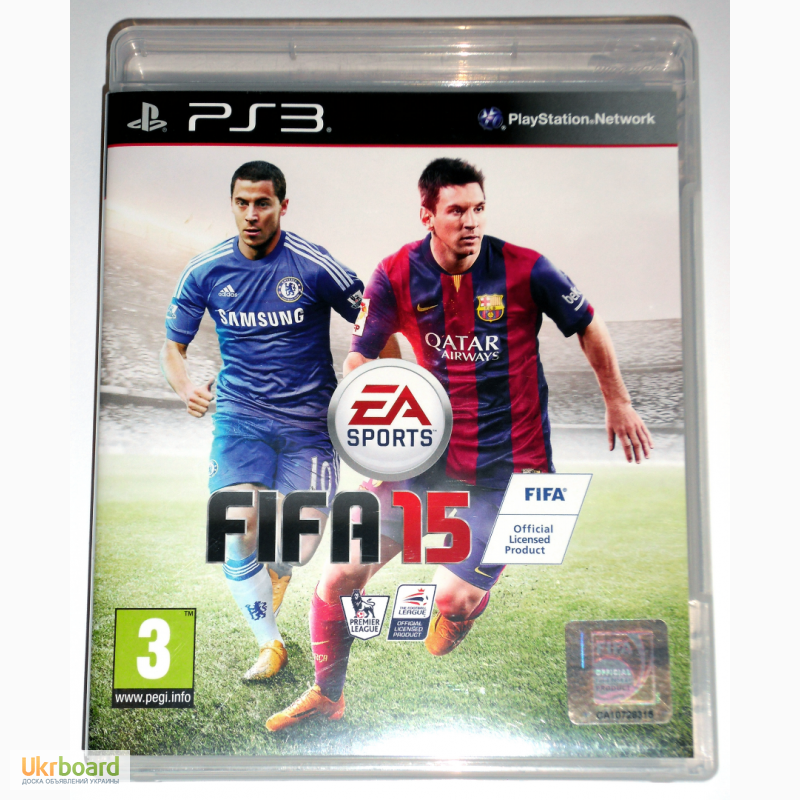 FIFA 15 PS3 диск, на русском