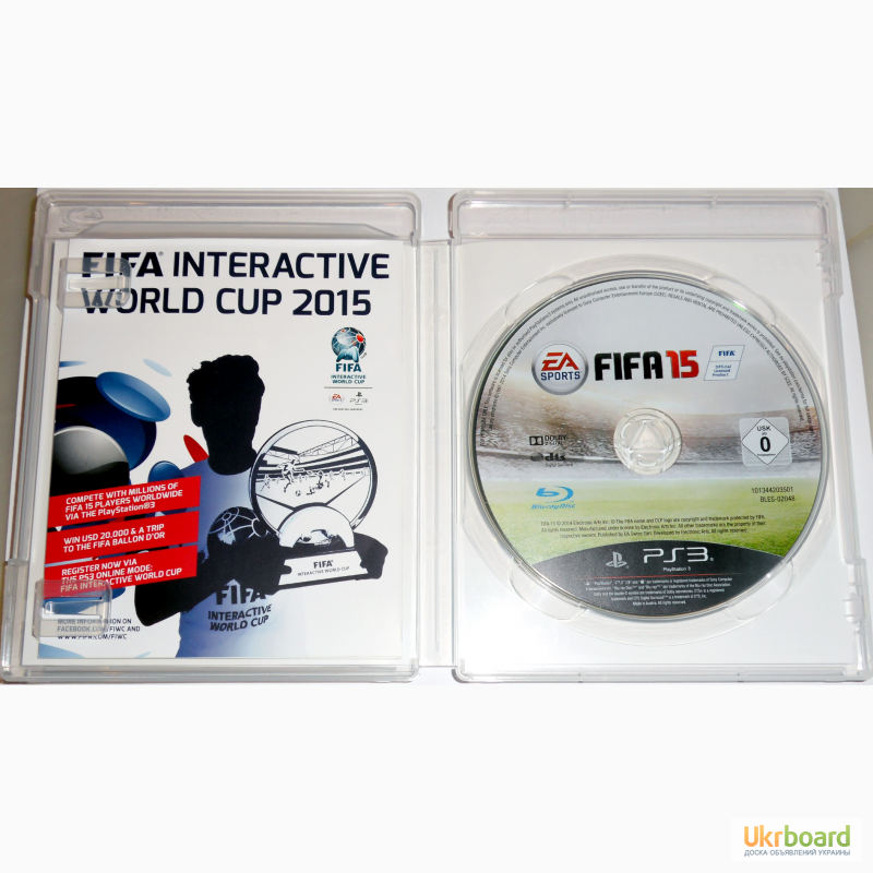 Фото 2. FIFA 15 PS3 диск, на русском