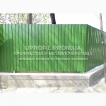 Профнастил зеленый для фасада и забора (Словакия)