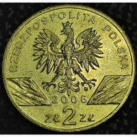 Польша 2 злотых 2006 год UNC!!!!! ОТЛИЧНАЯ!!!!!!!!!!!! 614