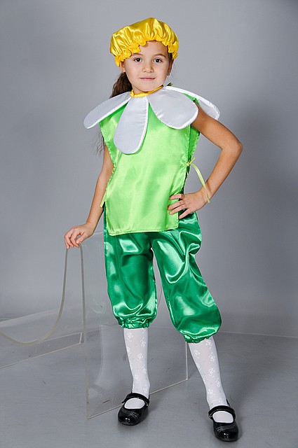 Фото 2. Карнавальный костюм Ромашка для детей 3-8 лет