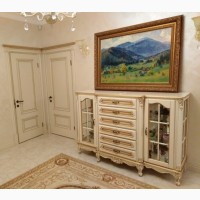Белый комод Версаль для гостиной из массива дерева