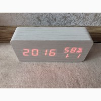Часы куб Влажность Vst862s White Red Цифровые часы VST 862s влажность температура время