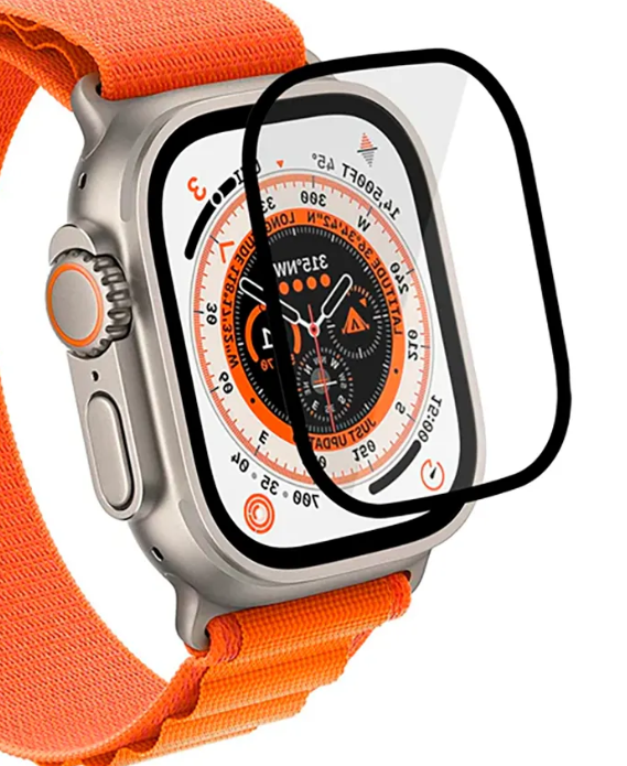 Фото 3. Стекло защитное 3D Full Polymer nano Apple watch 49 mm Для наручных часов 49мм защитное