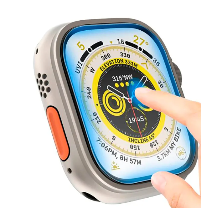 Фото 4. Стекло защитное 3D Full Polymer nano Apple watch 49 mm Для наручных часов 49мм защитное