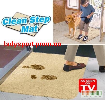 Фото 2. Супервсмоктуючий придверний килимок Clean Step Mat