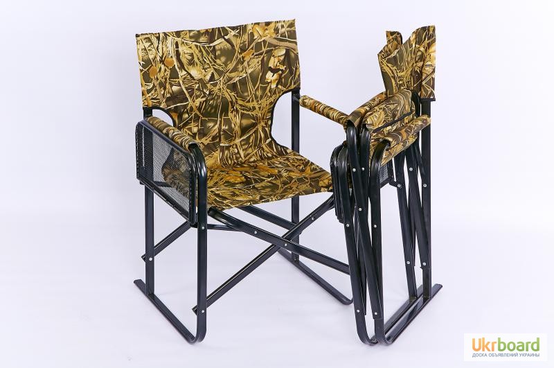 Складное кресло «Режиссер» с двумя откидными полочками