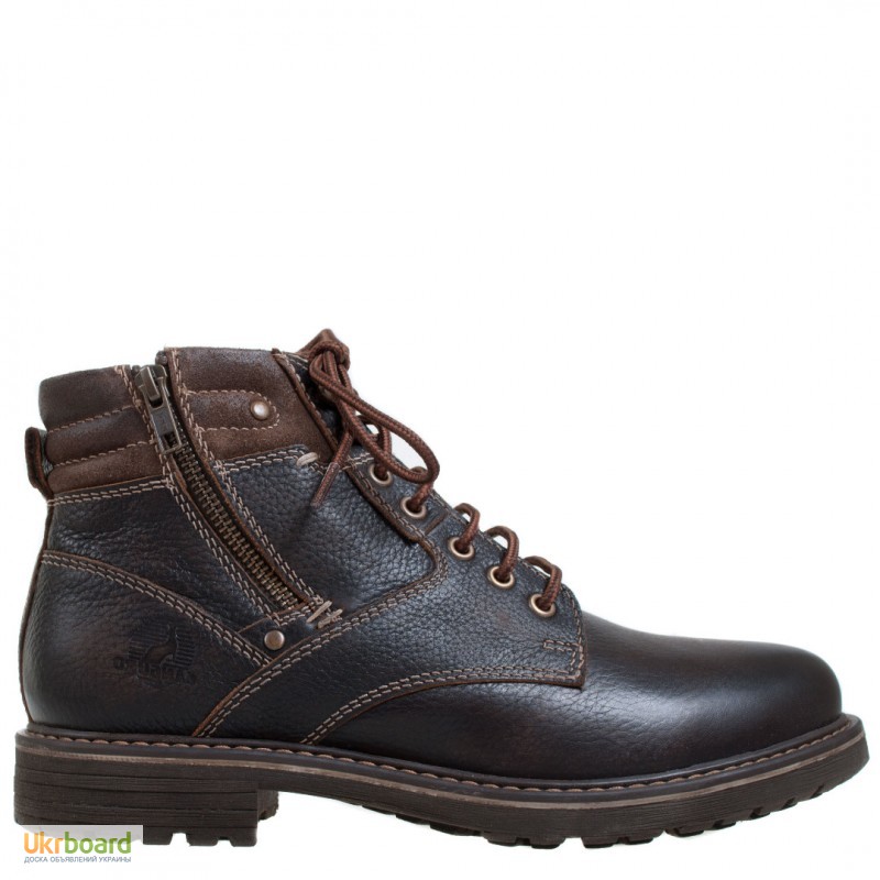 Фото 2. Кожаные ботинки Canguro от Freemood Италия Тёмно-коричневые