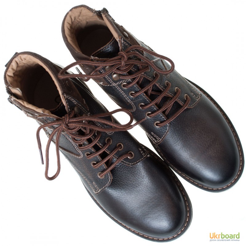 Фото 5. Кожаные ботинки Canguro от Freemood Италия Тёмно-коричневые