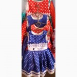 Модное платье в горох, возраст 5-8 лет, цвета разные, S220