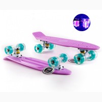 Пенни борды Penny Board Fish Skateboards cо светящимися колесами. Наличие в Киеве