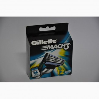 Сменные кассеты для бритья Gillette Mach 3 (12 шт)