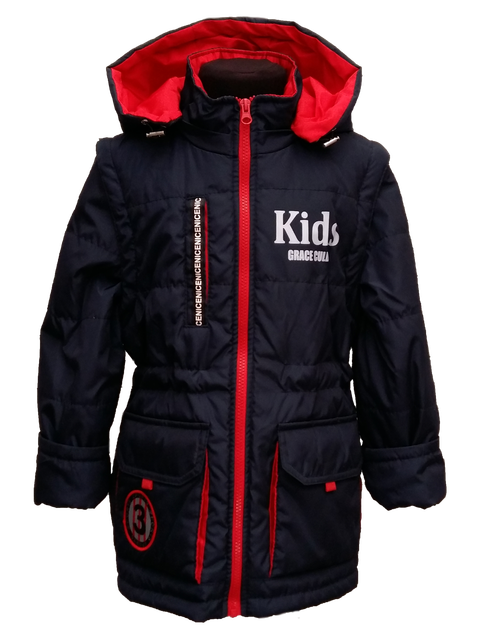 Демисезонные куртки -жилетки для мальчиков 6-11 лет в двух цветах