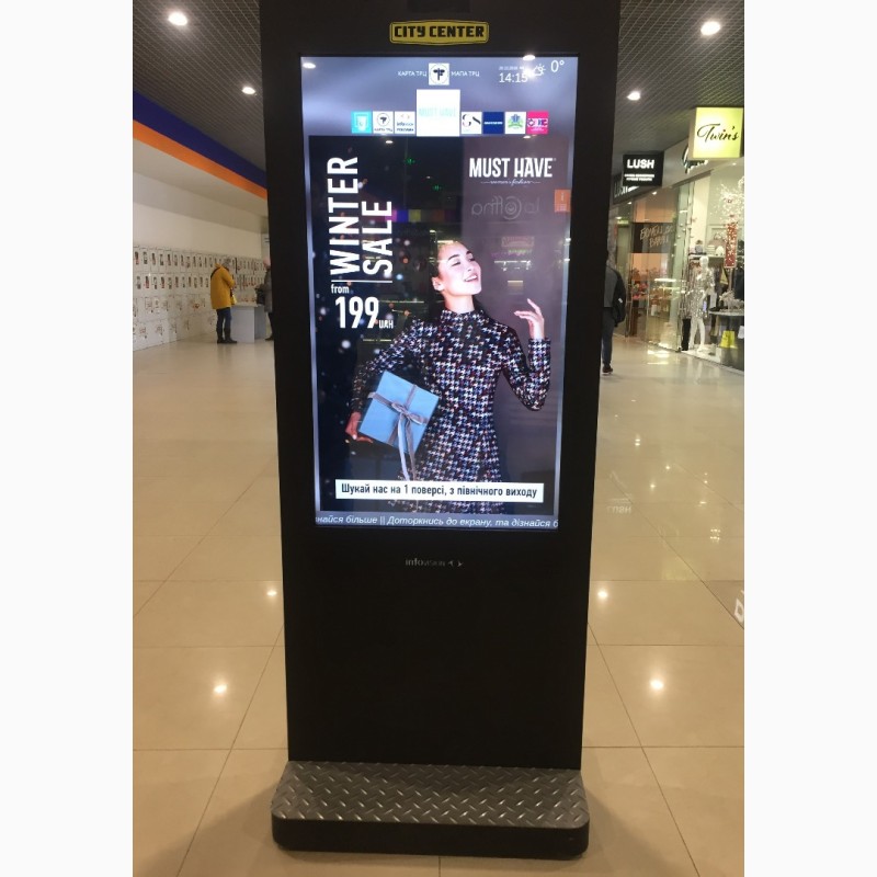 Фото 2. Ваша реклама на сенсорних екранах в торгових центрах і супермаркетах України
