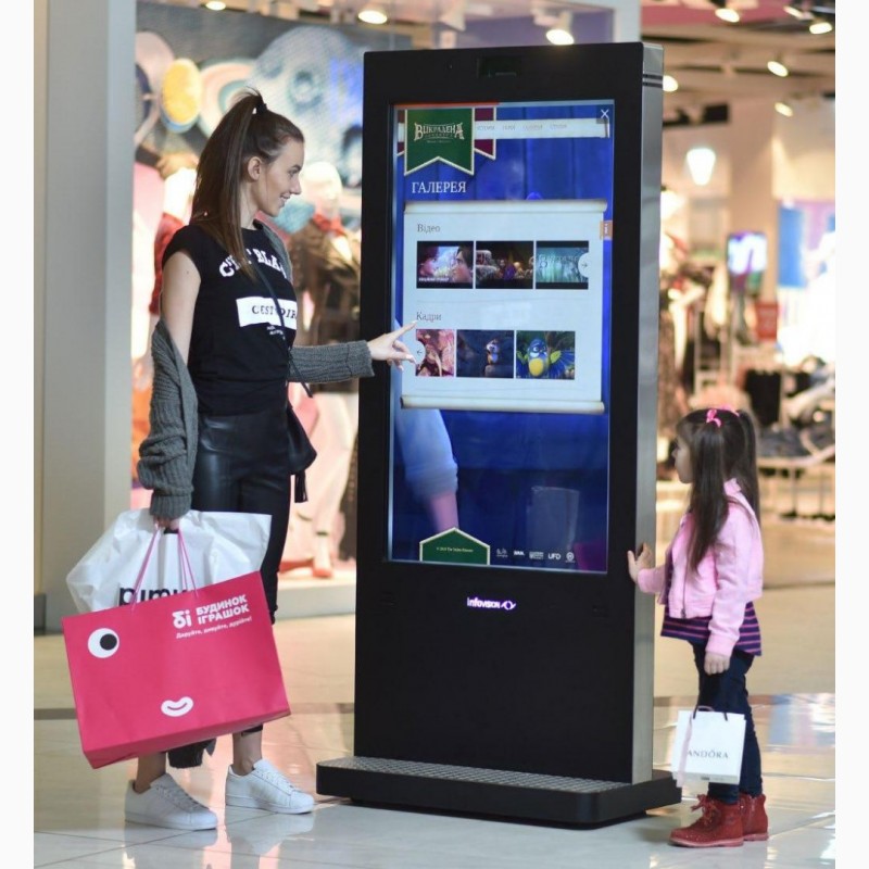 Фото 4. Ваша реклама на сенсорних екранах в торгових центрах і супермаркетах України