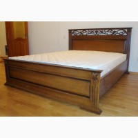 Деревянная двуспальная кровать Лорен