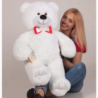 Большой плюшевый медведь Мистер 110 см (белый)