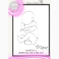 Персональный постер о рождении ребенка