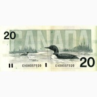 Двадцять канадських доларів 1991 року