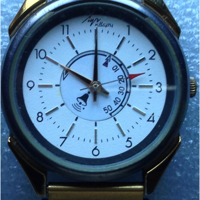 Фото 2. Часы нерабочие наручные кварцевые Луч-кварц будильник браслет годинник