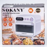 Духовка електрична настільна Sokany SK-10003 об#039;ємом 18 літрів з таймером, білий
