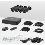 Комплект видеонаблюдения DVR KD-6104kit 4 камеры