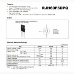 Купить RJH60F5DPQ транзисторы для сварочных инверторов