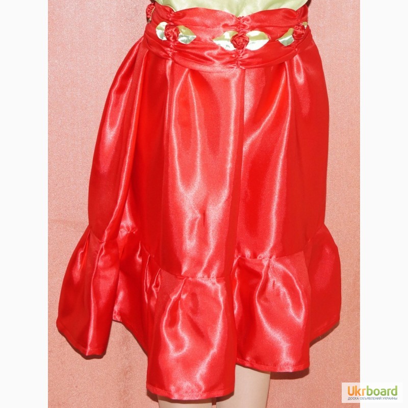 Фото 2. Нарядная летняя юбка для девочки с поясом