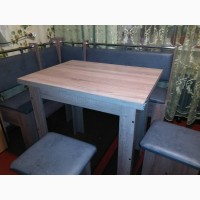 Кухонный уголок Гетьман: кухонный раскладной стол, угловой диванчик, 2 табурета